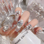 Rhinestone Manicure Wear Nail