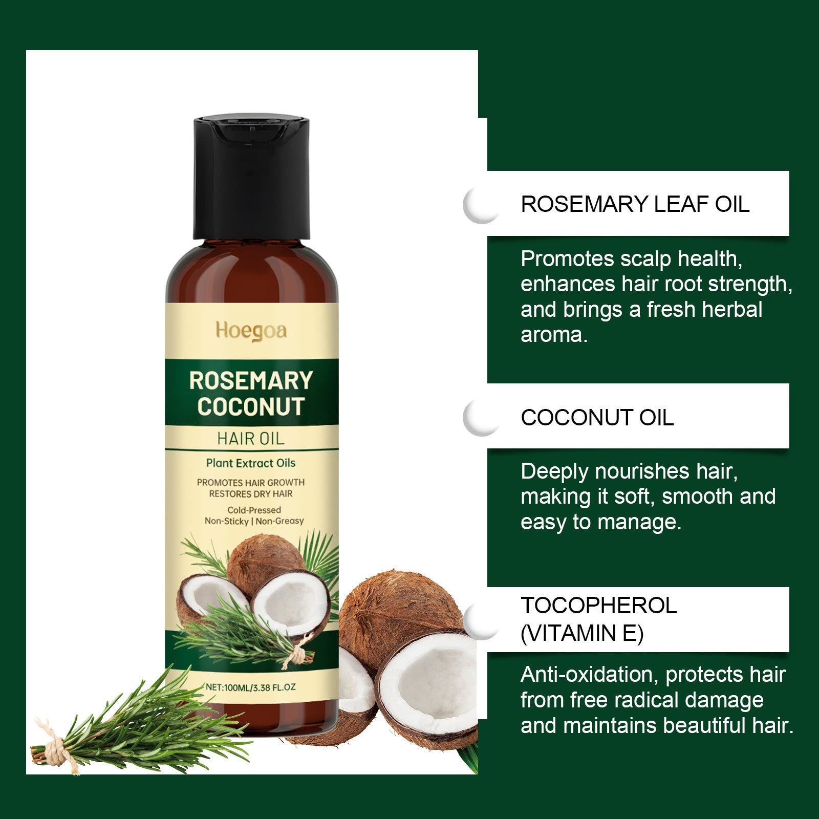 Rosemary Coconut Hair Oil