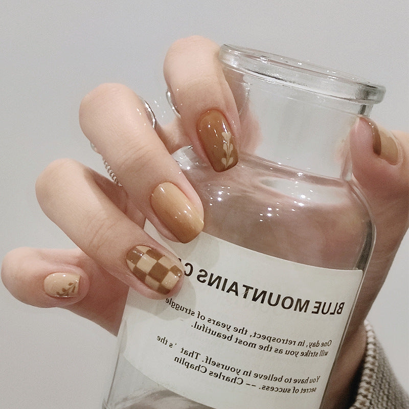 Kurixiang Latte Pull Wearing Nail