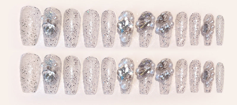 Rhinestone Manicure Wear Nail
