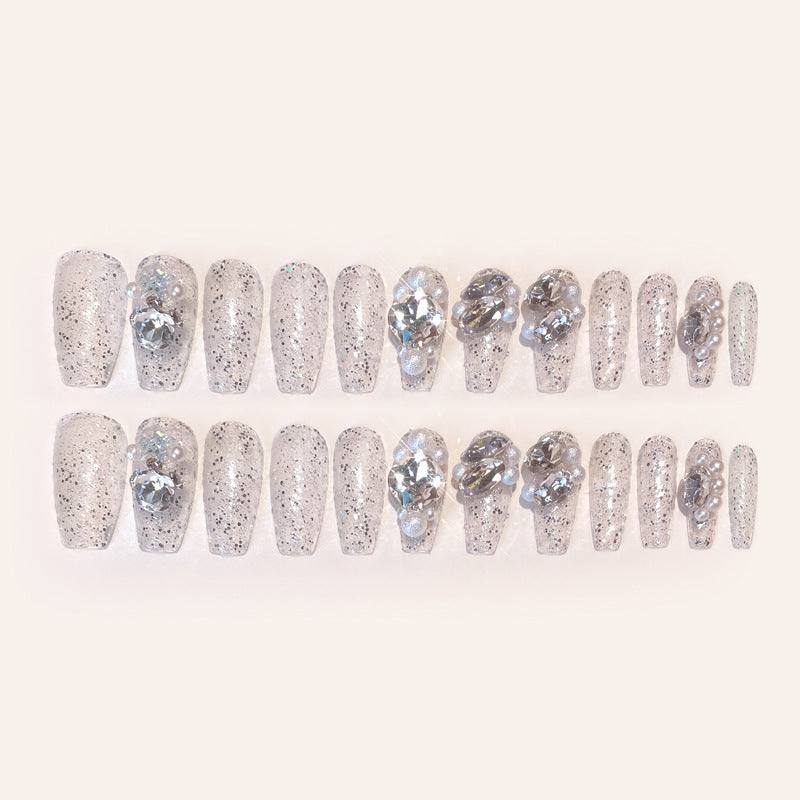 Rhinestone Manicure Wear Nail