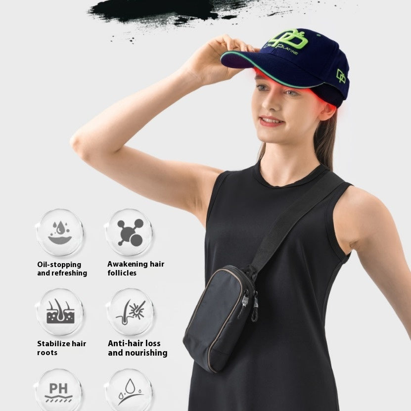 Infrared Light Hair Growth Peaked Cap